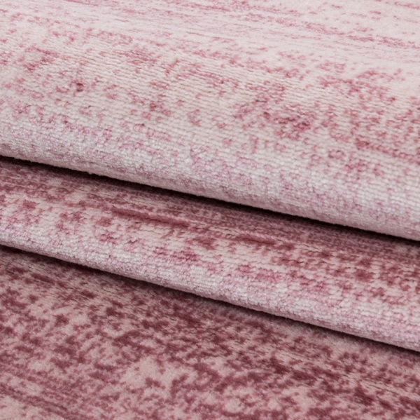 Cara Modern Plain Pink Rug